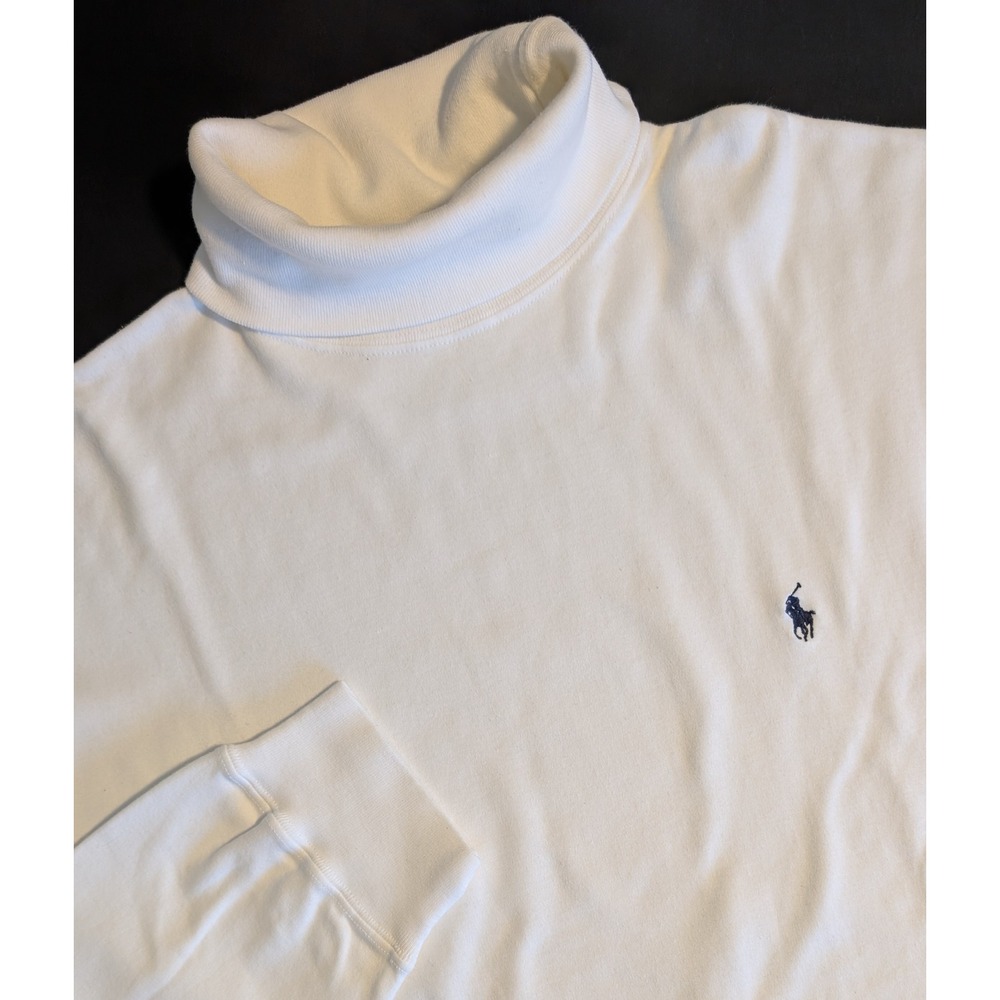 Polo Golf Ralph Lauren Mens XL Cotton Turtleneck Long Sleeve w/ Logo VERY NICE